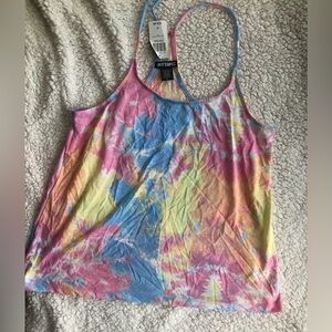 New Pastel tie dye tank top size XL from Hot Topic